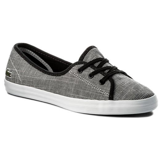 Tenisówki LACOSTE - Ziane Chunky 118 1 Caw 7-35CAW0074312 Blk/Wht Lacoste szary 37 eobuwie.pl