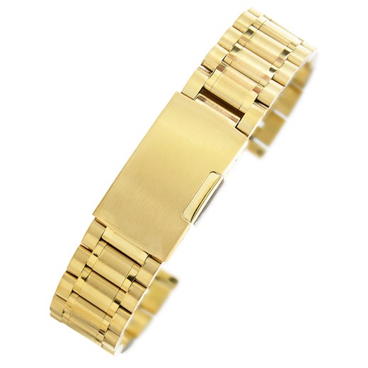 Złota stalowa bransoleta do zegarka SG2001- 20 mm
