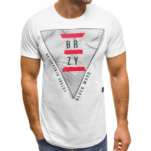 BREEZY 181165 T-SHIRT MĘSKI BIAŁY  Breezy M okazyjna cena ozonee.pl 