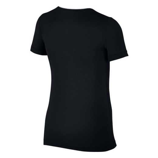 Koszulka dziewczęca Nike Pro SS Top - black/white
