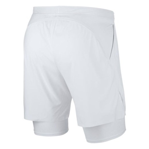 Męskie spodenki tenisowe Nike Court Flex Ace 2in1 7" Short - white