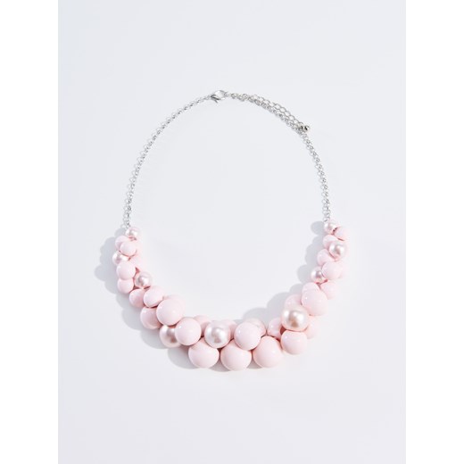 Mohito - Naszyjnik z eko perłami - Różowy Mohito bialy One Size 