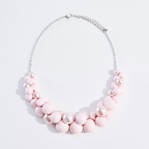 Mohito - Naszyjnik z eko perłami - Różowy Mohito bialy One Size 