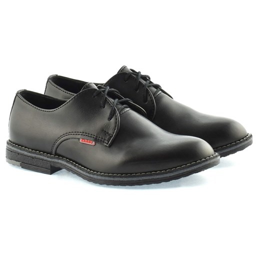 Eleganckie buty komunijne dla chłopca Zarro 130/03 - Czarny szary Zarro 32 Sklep Dorotka