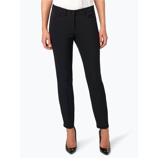 Cambio Spodnie Kobiety Sztuczne włókno czarny jednolity ze sklepu vangraaf w kategorii Spodnie damskie - zdjęcie 46960516