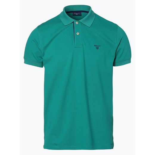 Gant - Męska koszulka polo – Rugger, zielony Gant turkusowy XXL vangraaf