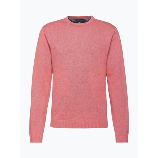 Finshley & Harding - Sweter męski – Pima-Cotton/Kaszmir, czerwony rozowy Finshley & Harding XXXL vangraaf