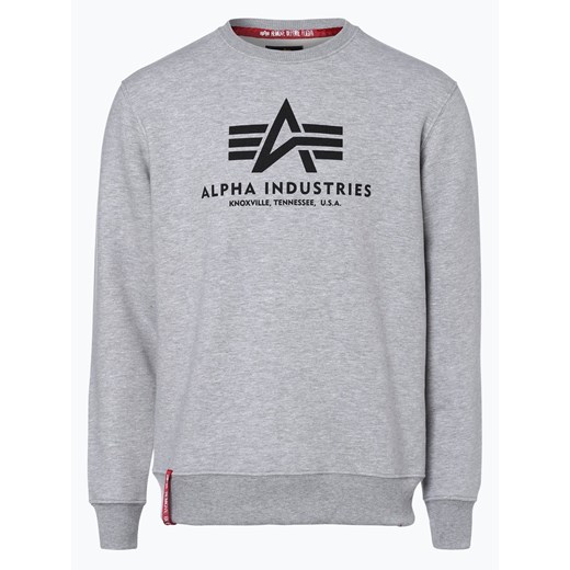 Alpha Industries - Męska bluza nierozpinana, szary szary Alpha Industries XL vangraaf