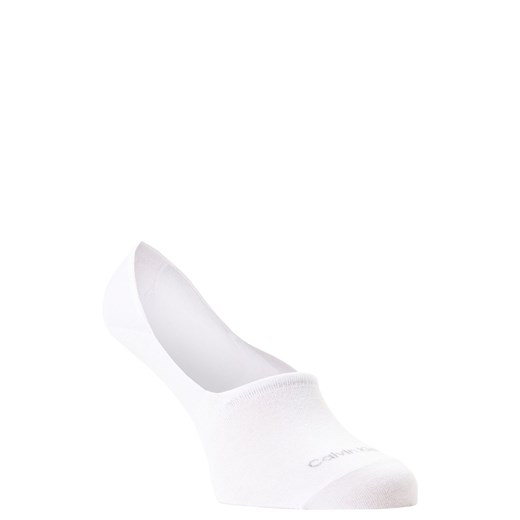 Calvin Klein Męskie skarpety do obuwia sportowego pakowane po 2 sztuki Mężczyźni Bawełna biały jednolity ze sklepu vangraaf w kategorii Skarpetki męskie - zdjęcie 46963866