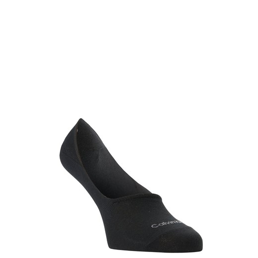 Calvin Klein Męskie skarpety do obuwia sportowego pakowane po 2 sztuki Mężczyźni Bawełna czarny jednolity ze sklepu vangraaf w kategorii Skarpetki męskie - zdjęcie 46963867