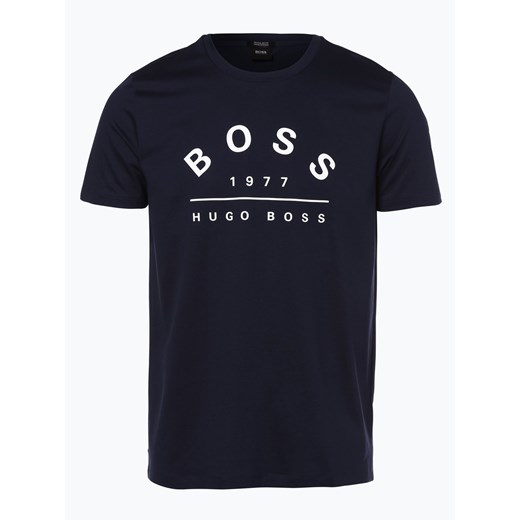 BOSS - T-shirt męski – Tiburt 49, niebieski