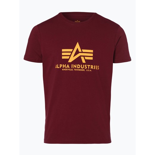 Alpha Industries - T-shirt męski, czerwony Alpha Industries czerwony XXL vangraaf