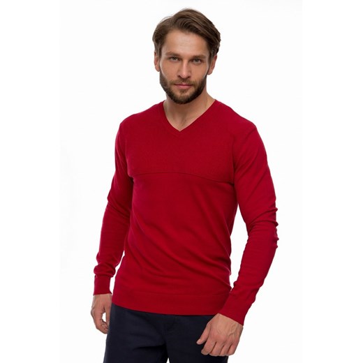 Sweter basic czerwony  M eLeger