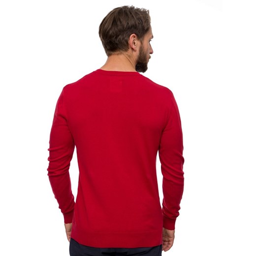 Sweter basic czerwony  XXL eLeger
