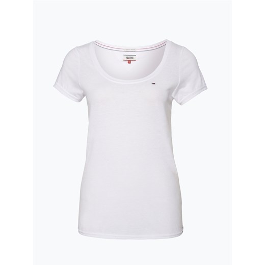 Tommy Jeans - T-shirt damski, biały