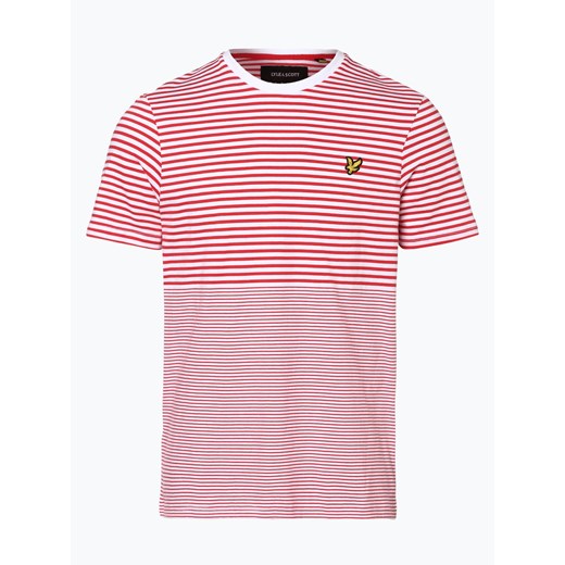 Lyle & Scott - T-shirt męski, czerwony Lyle & Scott rozowy S vangraaf