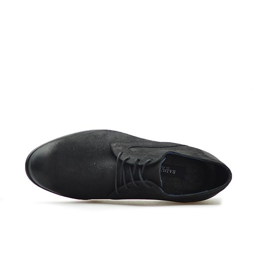 Pantofle Badura 7771 Czarne nubuk  Badura  Arturo-obuwie