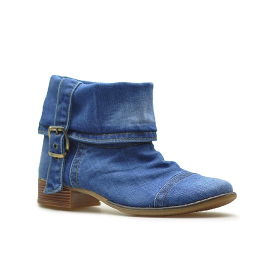 Botki Lanqier 40C201 Jeans niebieski Lanqier Arturo-obuwie