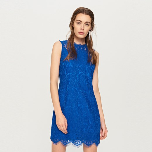 Reserved - Koronkowa sukienka - Niebieski niebieski Reserved 36 