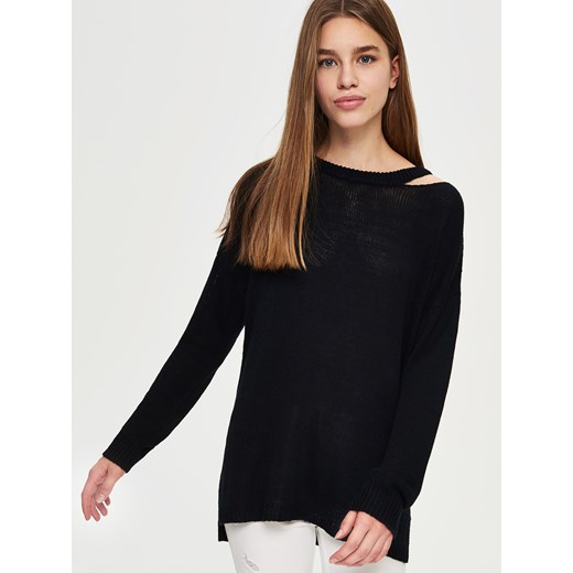 Sinsay - Ladies` sweater - Czarny czarny Sinsay L 