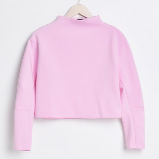 Reserved - Krótka bluza ze stójką - Różowy rozowy Reserved M 