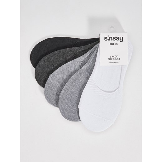 Sinsay - 5 pack stopek - Szary Sinsay  36-38 