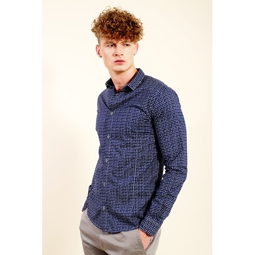 Granatowa koszula męska we wzór Armani Jeans XXXL Velpa.pl