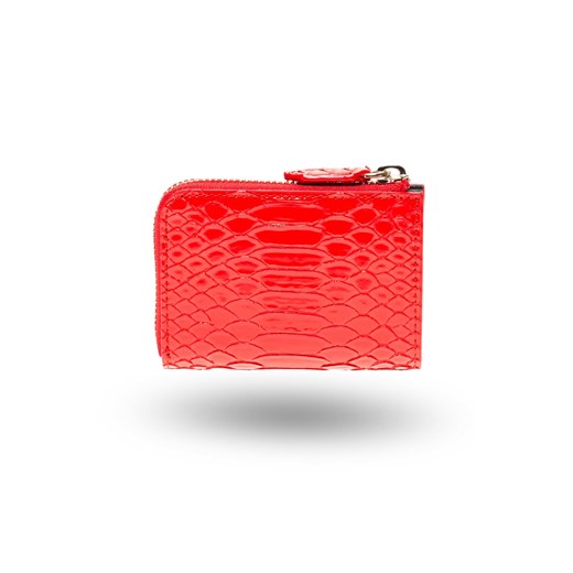 Czerwony lakierowany portfel damski Pitone Lucido Emporio Armani UNI Velpa.pl