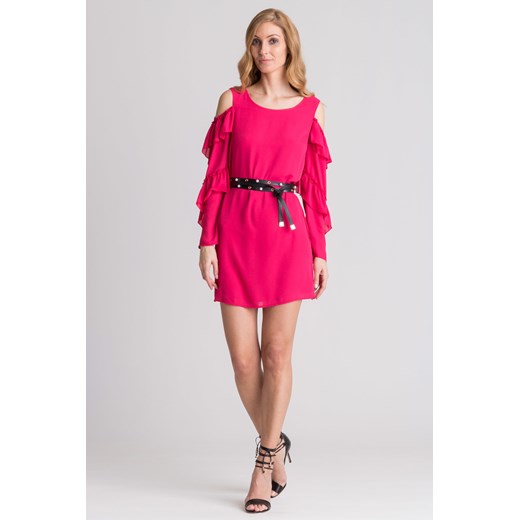 Różowa sukienka off shoulder rozowy Patrizia Pepe 44 (roz. polski 40) Velpa.pl