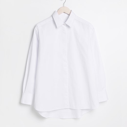 Reserved - Biała koszula oversize - Biały  Reserved 40 