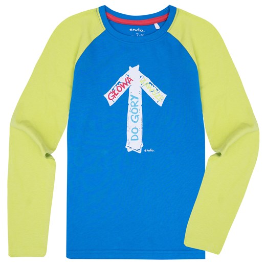 T-shirt z długim reglanowym rękawem  dla chłopca 9-13 lat Endo  158-164 endo.pl