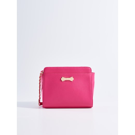 Mohito - Mała torebka ze złotą kokardką - Różowy Mohito rozowy One Size 