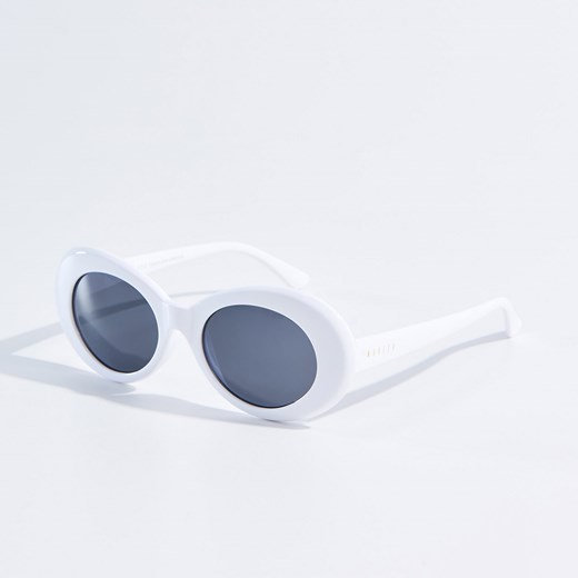 Mohito - Okulary przeciwsłoneczne w stylu vintage - Biały niebieski Mohito One Size 