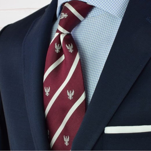 Krawat jedwabny klubowy (orzeł)  Republic Of Ties  