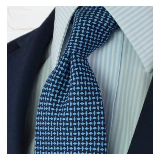 Krawat jedwab drukowany (niebieski) Republic Of Ties   