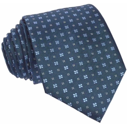 Krawat jedwabny w drobne kwiaty (niebieski) Republic Of Ties niebieski  