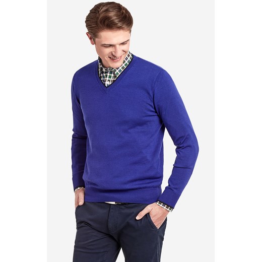 Niebieski sweter WÓLCZANKA