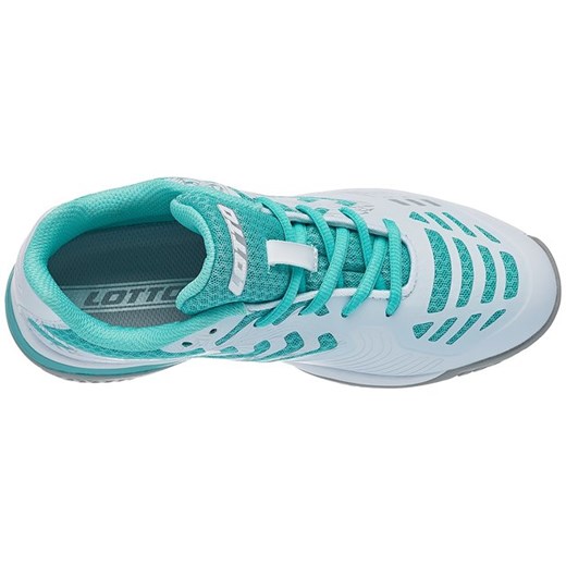 Buty tenisowe juniorskie Lotto Stratosphere V Jr L - white/green thai mietowy Lotto 31 Strefa Tenisa
