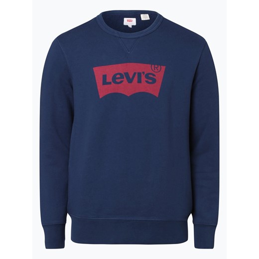 Levi's - Męska bluza nierozpinana, niebieski