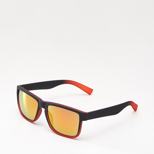 Cropp - Okulary przeciwsłoneczne - Czerwony Cropp zolty One Size 