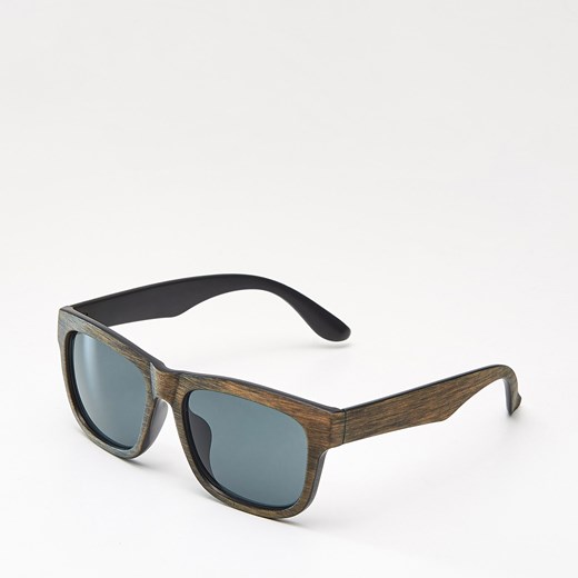 Cropp - Okulary przeciwsłoneczne - Brązowy szary Cropp One Size 