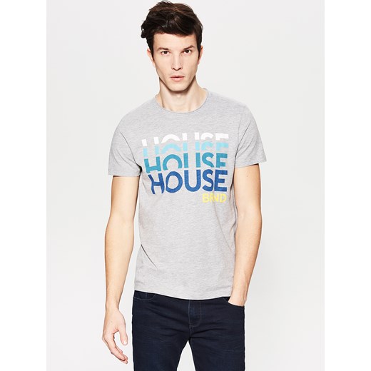 House - T-shirt z nadrukiem house - Szary House szary M 