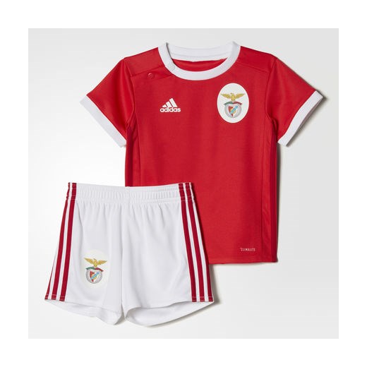 Zestaw podstawowy Benfica dla małego piłkarza Adidas czerwony 68,74,80,86 