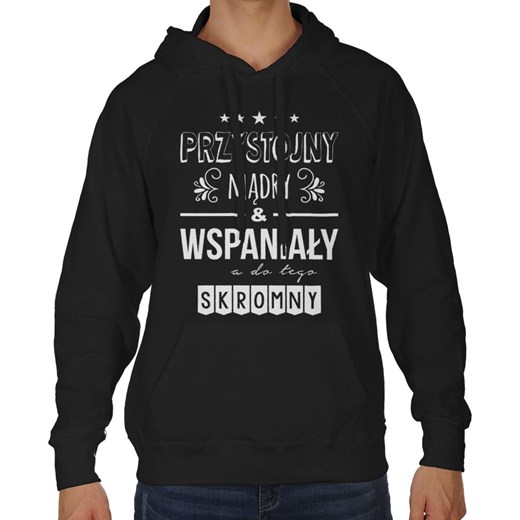 Bluza z kapturem na dzień chłopaka Przystojny mądry & wspaniały a do tego skromny