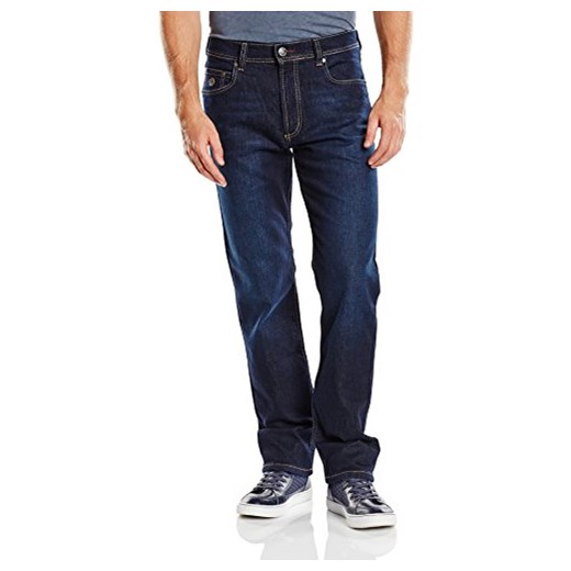 bugatti Heren Straight Leg Jeans 3280D R-16640, blauw (Rinse Blue 390), 40W / 34L