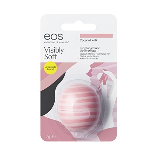 EOS Visibly Soft Coconut Milk Lip Balm, 1er Pack (1 X 7 G)