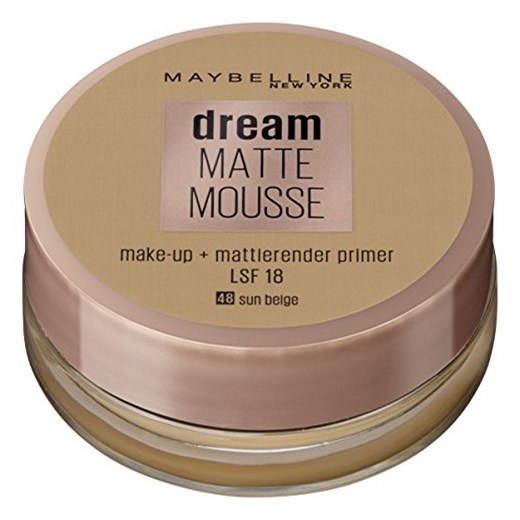 Maybelline New York Make-Up Satyna Beżowa Beżowa 48 / Makijaż w odcieniu skóry o matowym wykończeniu, 1 x 18 ml