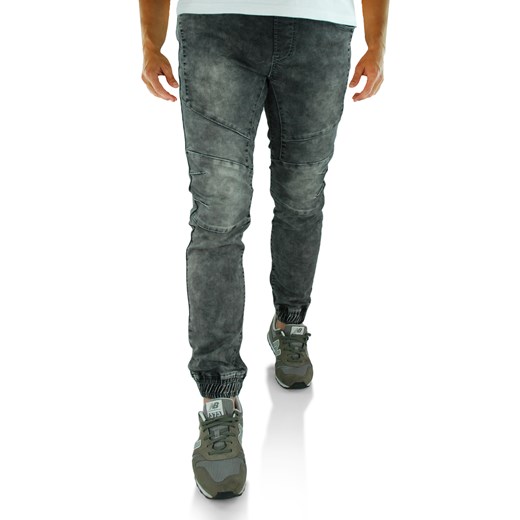 Joggery męskie jeansowe w kolorze szarym KA289-1   30 anmir.pl wyprzedaż 