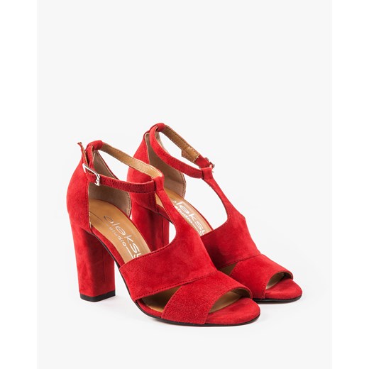 Czerwone sandały damskie 2294/955 Oleksy czerwony 40 Oleksy - producent obuwia