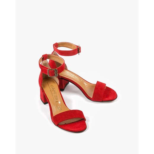 Czerwone sandały 2148/955 czerwony Oleksy 38 Oleksy - producent obuwia